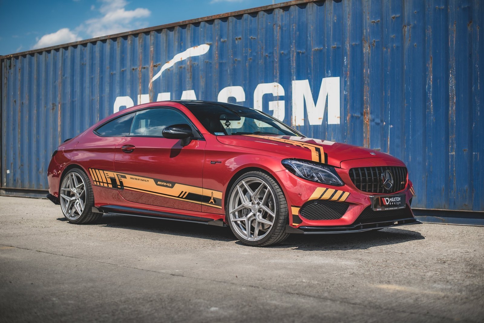 Street Pro Faldones Laterales con Difusor + Flaps Aerodinámicos Mercedes-AMG C43 / AMG-Line Coupe C205 - Imagen 2