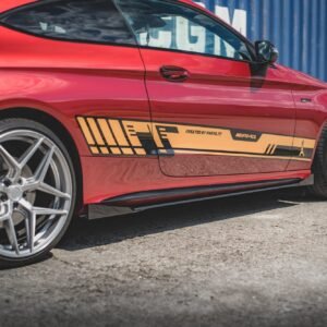 Street Pro Faldones Laterales con Difusor + Flaps Aerodinámicos Mercedes-AMG C43 / AMG-Line Coupe C205