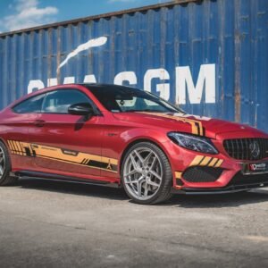 Street Pro Faldones Laterales con Difusor + Flaps Aerodinámicos Mercedes-AMG C43 / AMG-Line Coupe C205