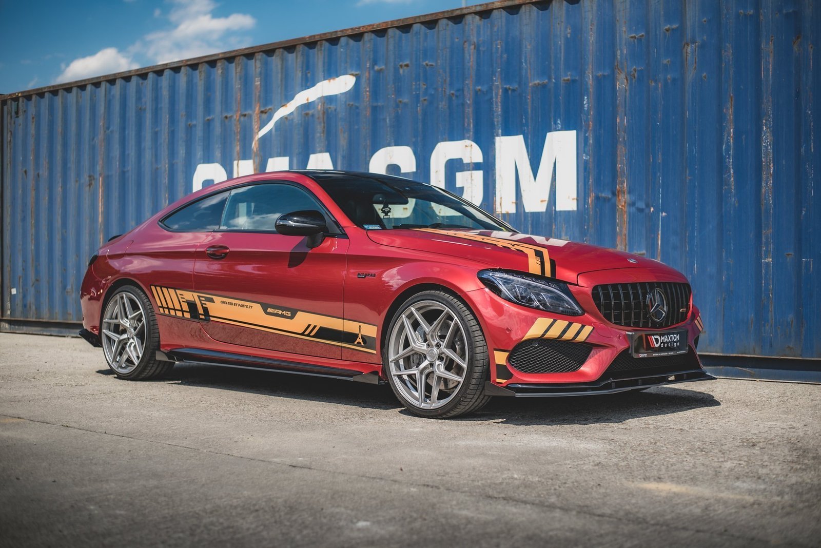 Street Pro Faldones Laterales con Difusor + Flaps Aerodinámicos Mercedes-AMG C43 / AMG-Line Coupe C205