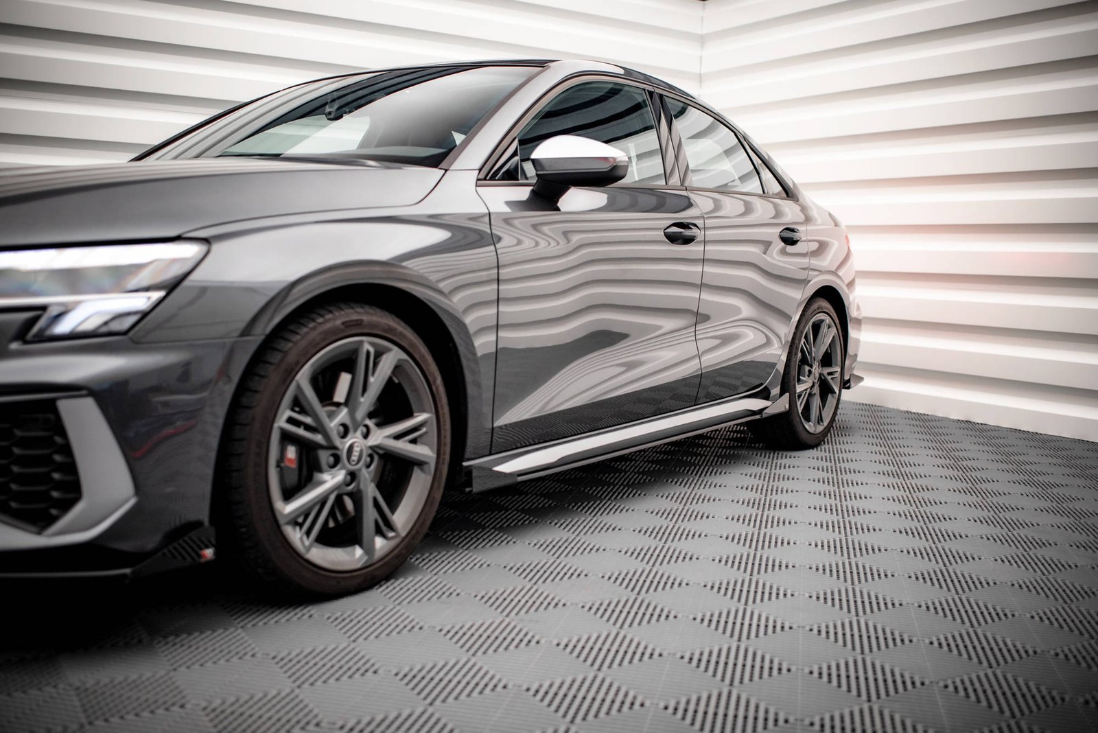 Street Pro Faldones Laterales con Difusor + Flaps Aerodinámicos Audi S3 / A3 S-Line 8Y / 8Y Facelift