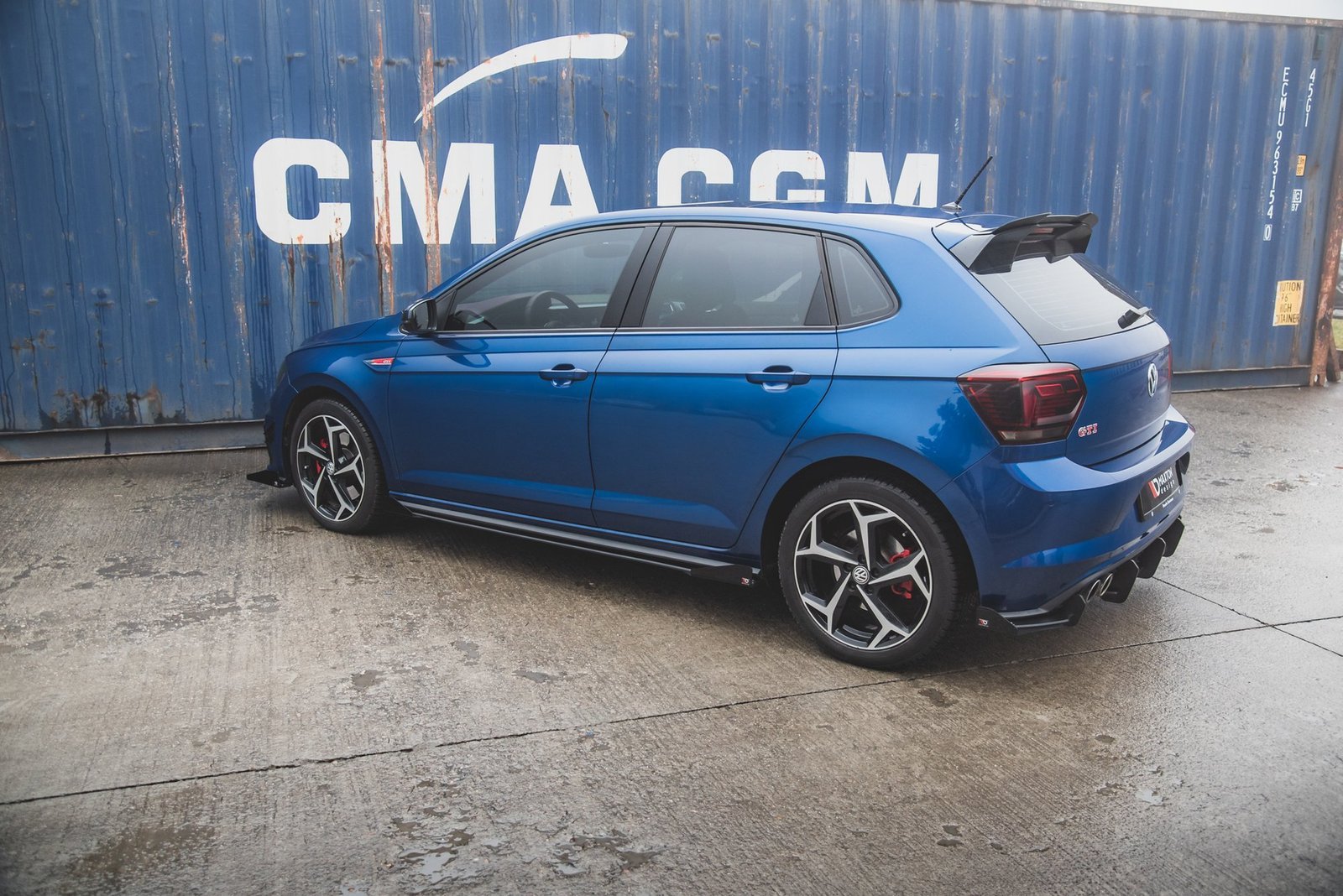Street Pro Faldones Laterales con Difusor + Flaps Aerodinámicos Volkswagen Polo GTI Mk6